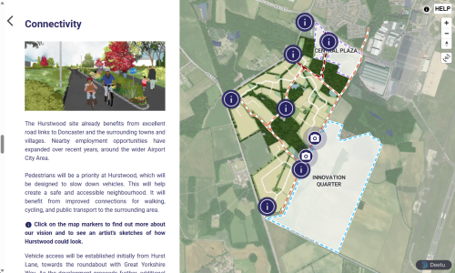 Screenshot of the Hurstwood Public Consultation.
