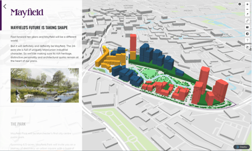 Screenshot of our Mayfield bid.